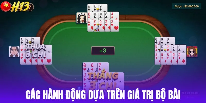 Các hành động dựa trên giá trị bộ bài