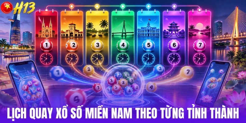 Lịch quay xổ số miền Nam theo từng ngày