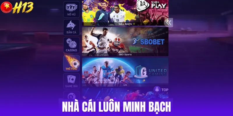 Nhà cái luôn minh bạch